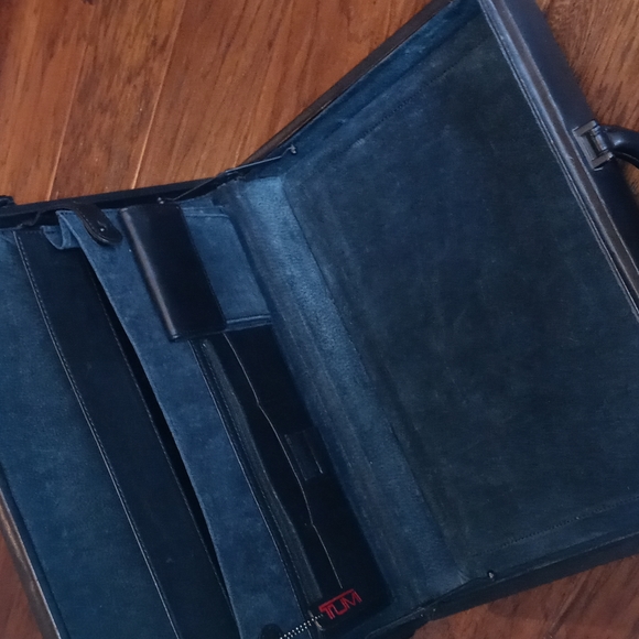 Tumi Bags Vintage Tumi Leather Executive Black Hard Shell Briefcase